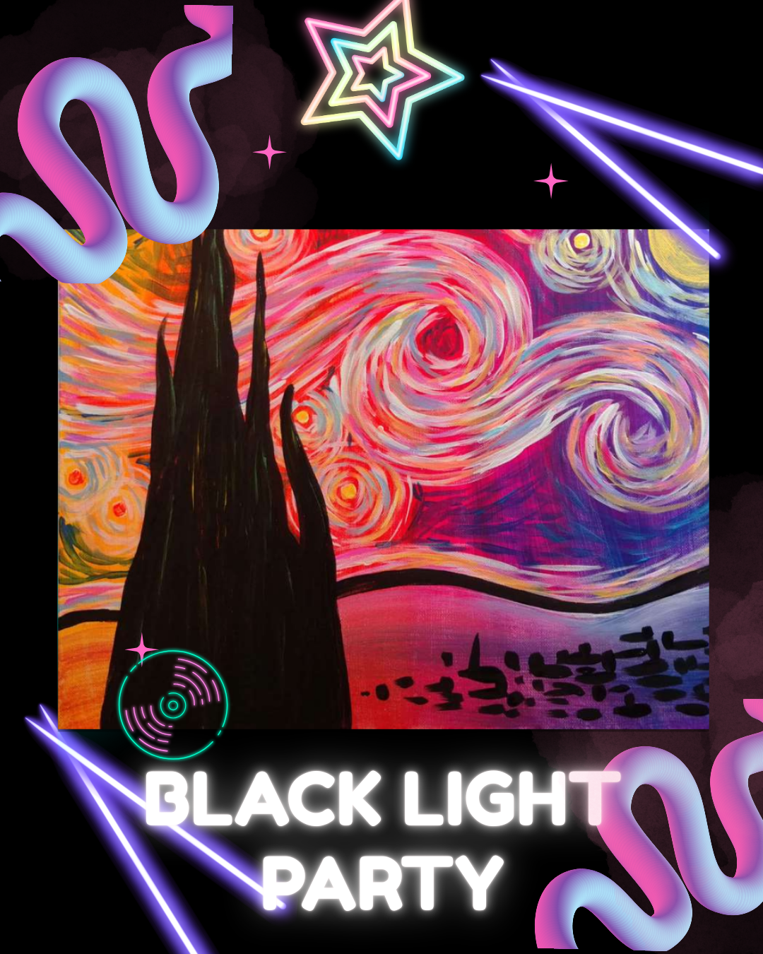 Psychedelic Starry Night